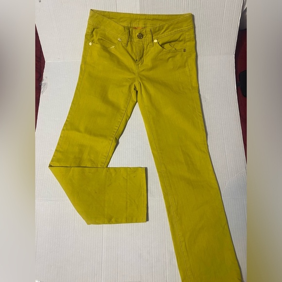 Tory Burch Women's Lime Straight Leg Jeans - Picture 1 of 16